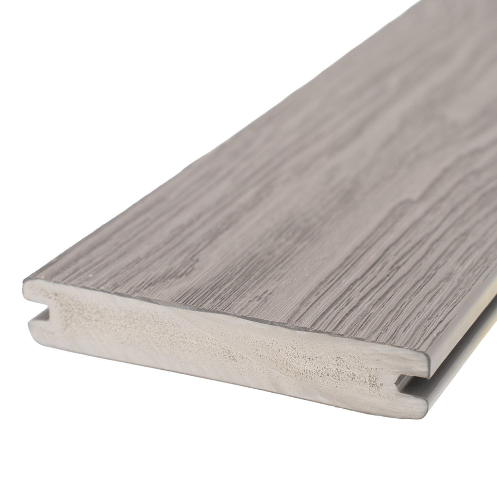 WoodEvo ADVANCED PVC Decking 140 x 25mm x 5.4m — Grooved Board