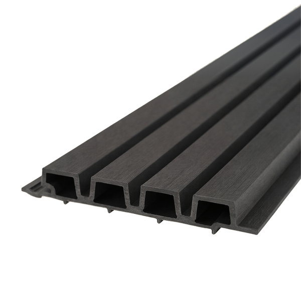 WoodEvo 186mm Composite Castellated Cladding Board Dark Grey
