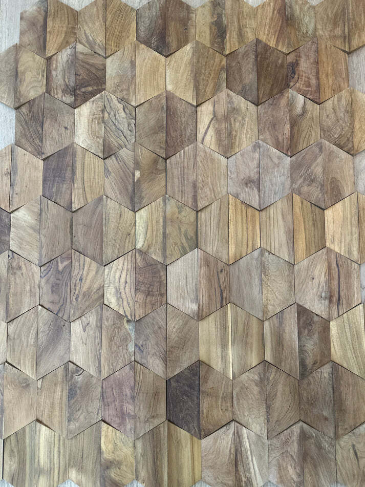 Hexagon Teak Root