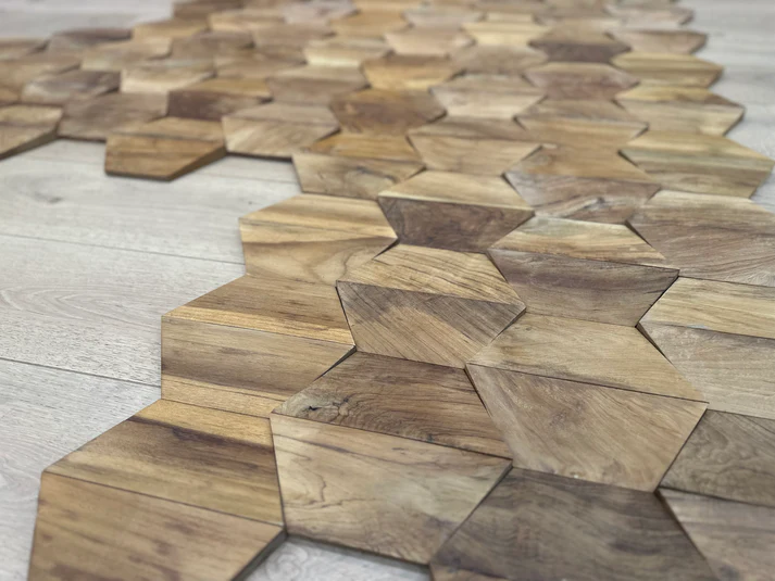Hexagon Teak Root