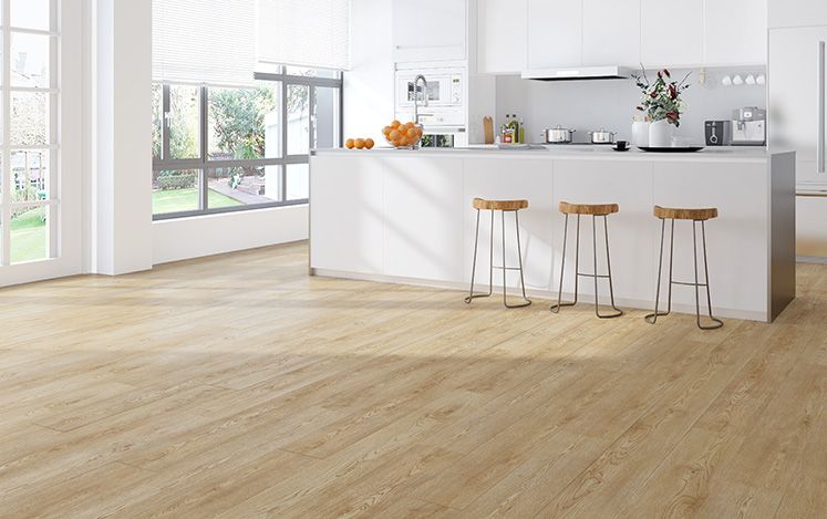 Timbers Kodiak Hybrid Flooring Straw in kitchen