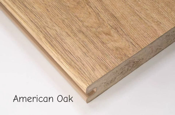 EVERTEX VIVID PVC decking board in American Oak