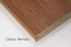 EVERTEX VIVID PVC decking board in Classic Merbau
