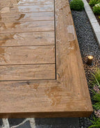 EVERTEX VIVID Classic Merbau PVC decking with a picture-frame edge