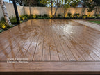 EVERTEX VIVID Classic Merbau PVC decking on a garden deck