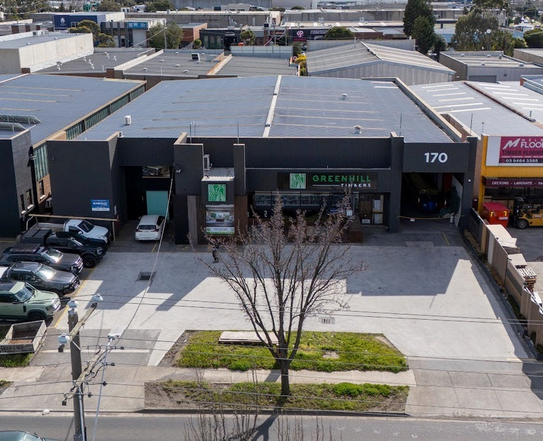 Greenhill Timbers yard and showroom at 170 Settlement Road, Thomastown