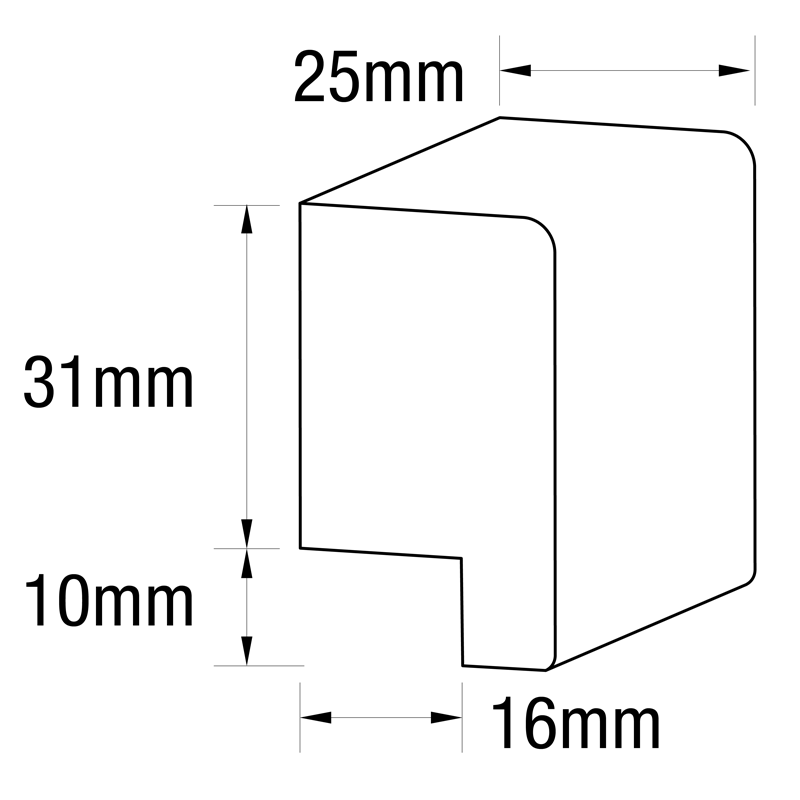 Silhouette Dado Rail profile