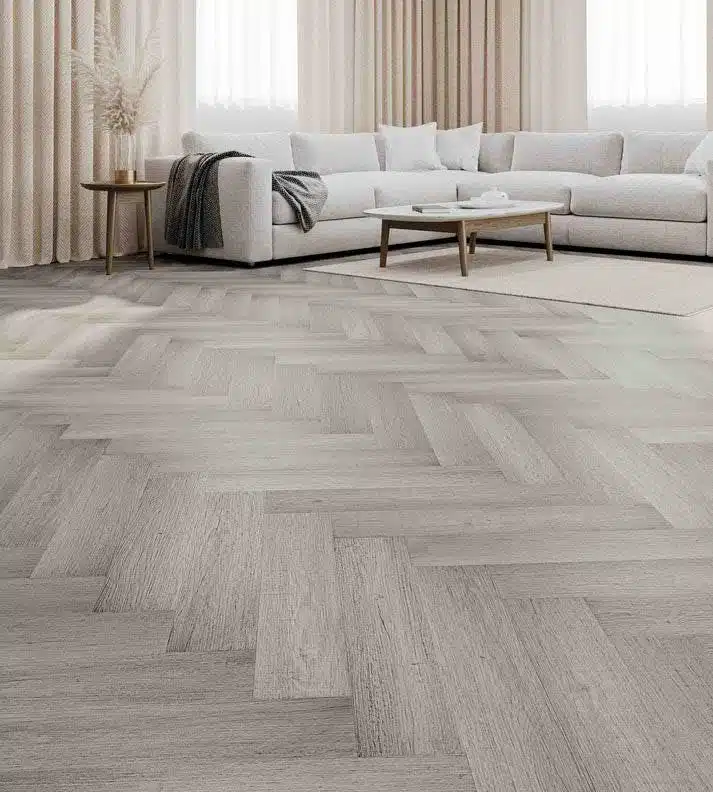 Lilac Grey Hybrid Flooring 7mm - Straight Sample