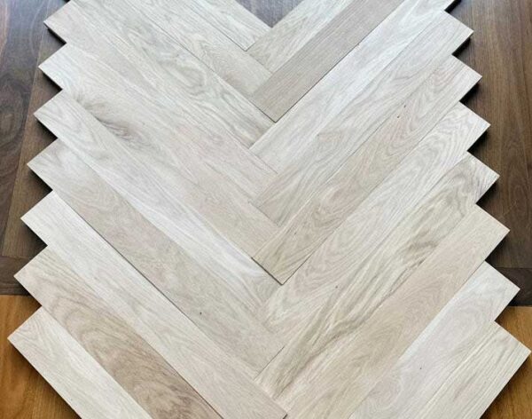 Herringbone European Oak Solid Timber Flooring Example