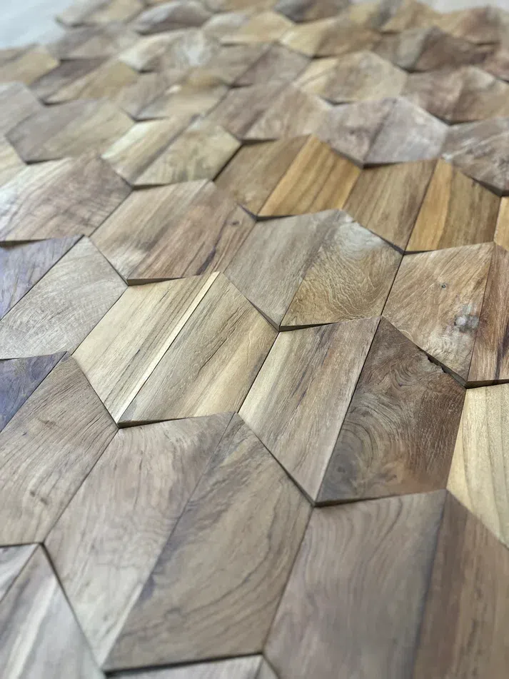 Hexagon Teak Root