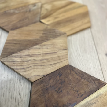 Hexagon Teak Root