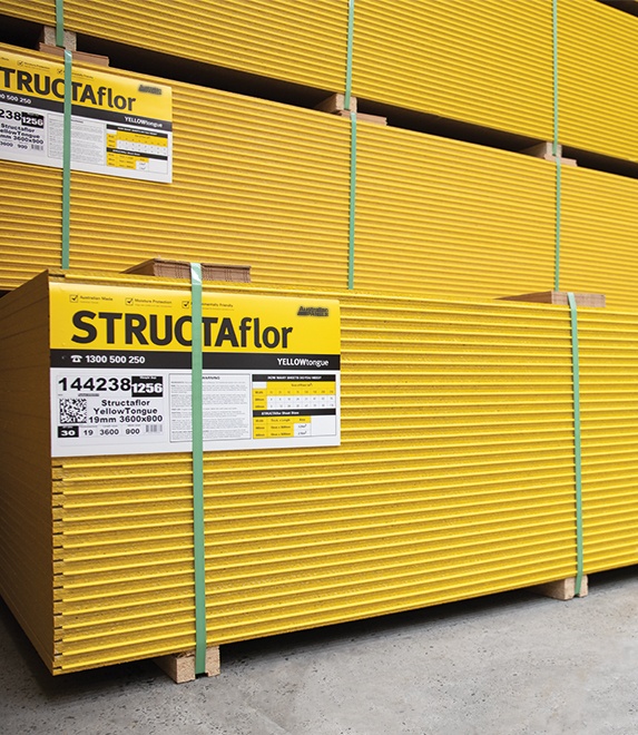STRUCTAflor® YELLOW Tongue® 19mm Particle Board Flooring - Image 2
