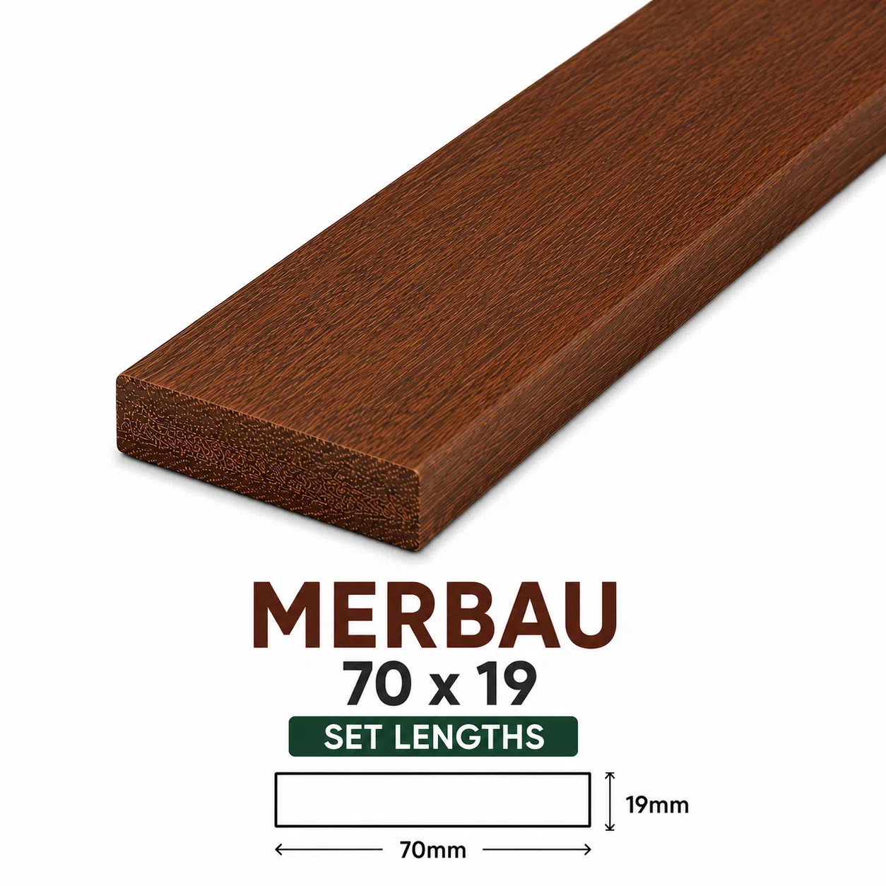 Merbau 70x19 DAR