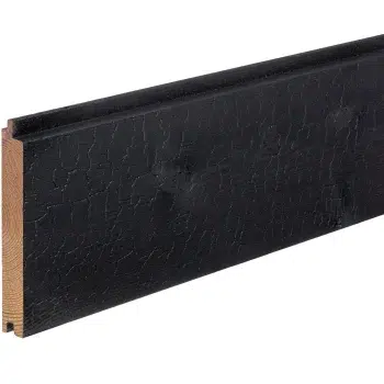 Thermory® Ignite Spruce C24 Cladding Black 131 x 20mm