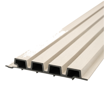 WoodEvo 186mm Composite Castellated Cladding Board White