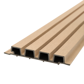 WoodEvo 186mm Composite Castellated Cladding Board Vic Ash