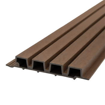 WoodEvo 186mm Composite Castellated Cladding Board Spotted Gum