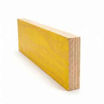 MeySPAN LVL 14 300x63 laminated veneer lumber beam with yellow coated face and vertical veneer end grain
