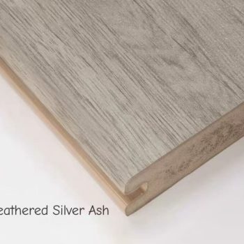 EVERTEX VIVID PVC decking board in Weathered Silver Ash